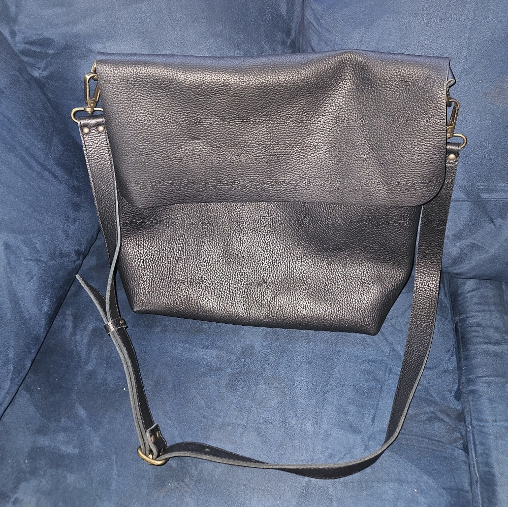 Large leather crossbody